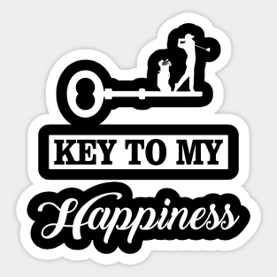 Key To My Happiness GOLF Sticker